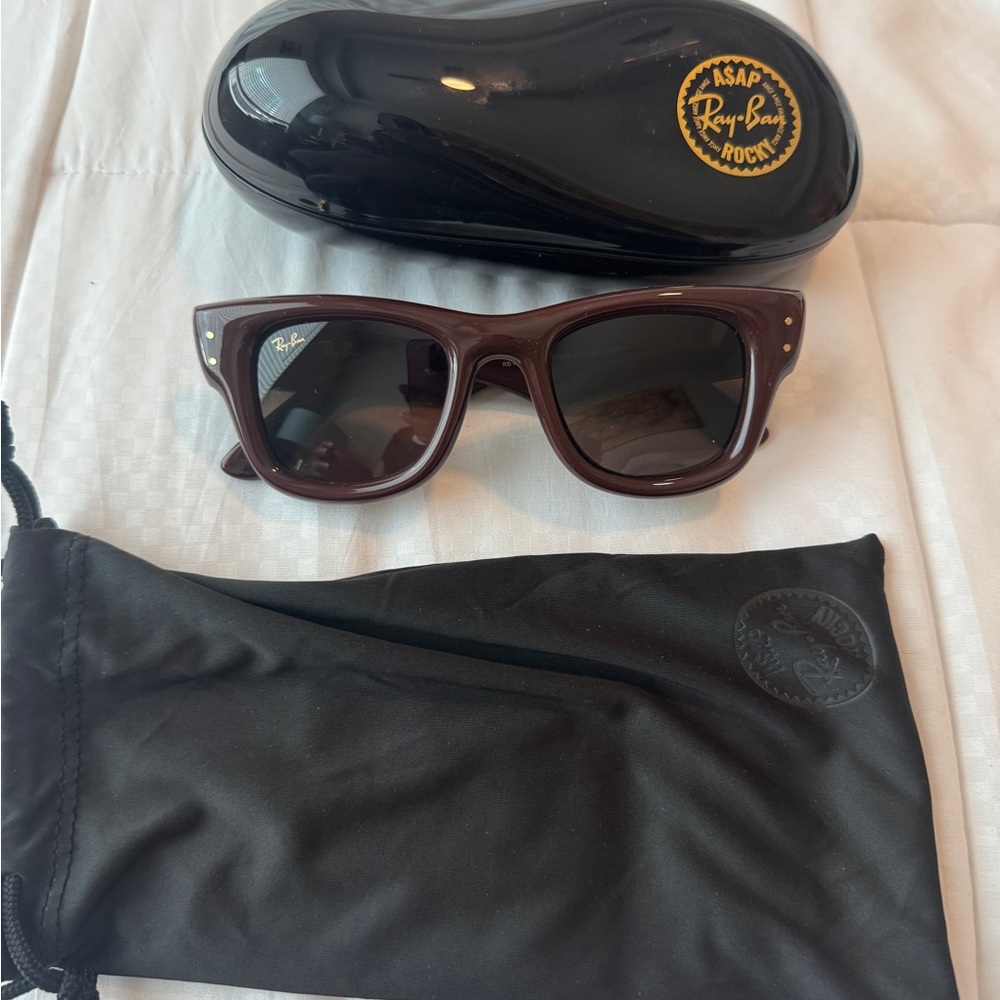 Ray-Ban Dark Brown Sunglasses with Black Case